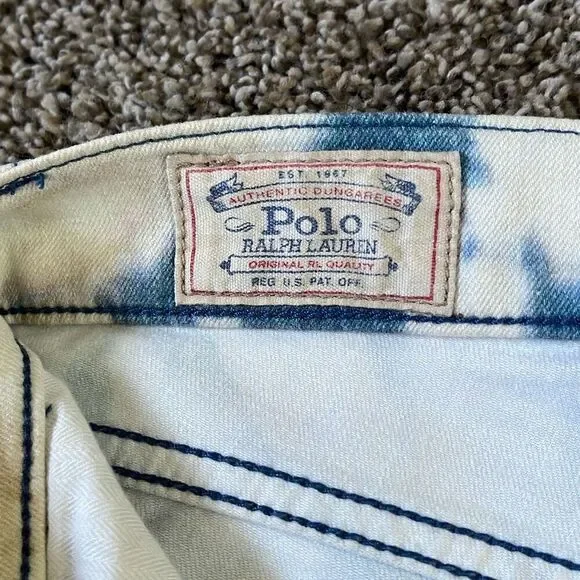 Polo Ralph Lauren Tompkins floral tropical jeans authentic dungarees size 28 - Picture 8 of 14